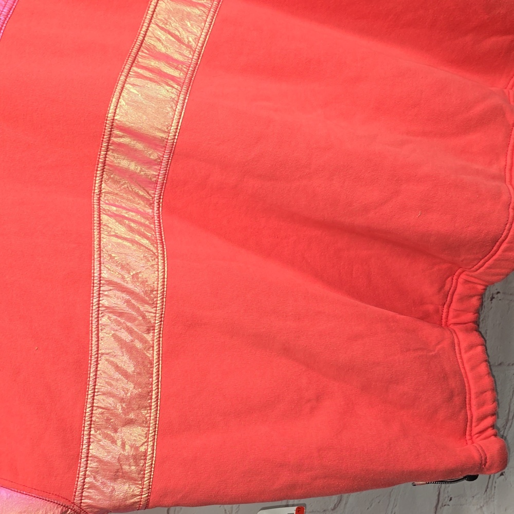 Free‎ People Oversized Away We Go Half Zip Pullover in Pink Hibiscus Size XL NWT - Picture 12 of 14